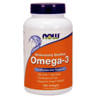 NOW Omega-3 200 gélkapszula