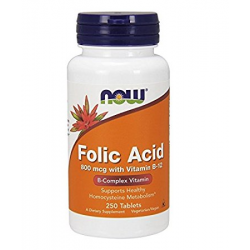 NOW Folic Acid 800 mcg 250 tabletta