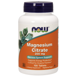 NOW Magnesium Citrate 200mg 100 tabletta