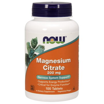 NOW Magnesium Citrate 200mg 100 tabletta