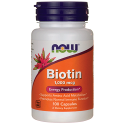 NOW Biotin 1000mcg 100 kapszula