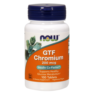 NOW GTF Chromium 200 mcg 100 tabletta