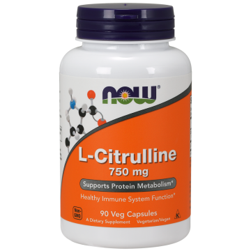 NOW L-Citrulline 750 mg 90 vegan kapszula