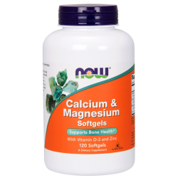 NOW Calcium & Magnesium 120 gélkapszula