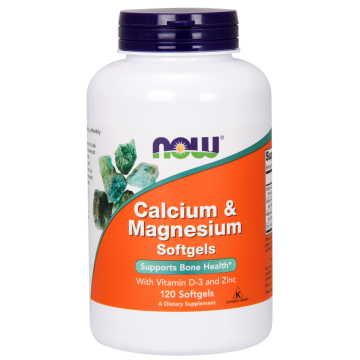 NOW Calcium & Magnesium 120 gélkapszula