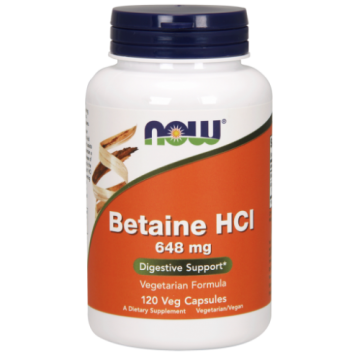 NOW Betaine HCL 120 kapszula