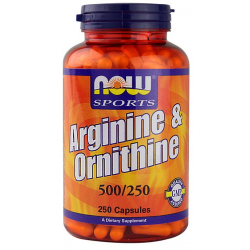 NOW Arginine&Ornithine 500/250 250 kapszula