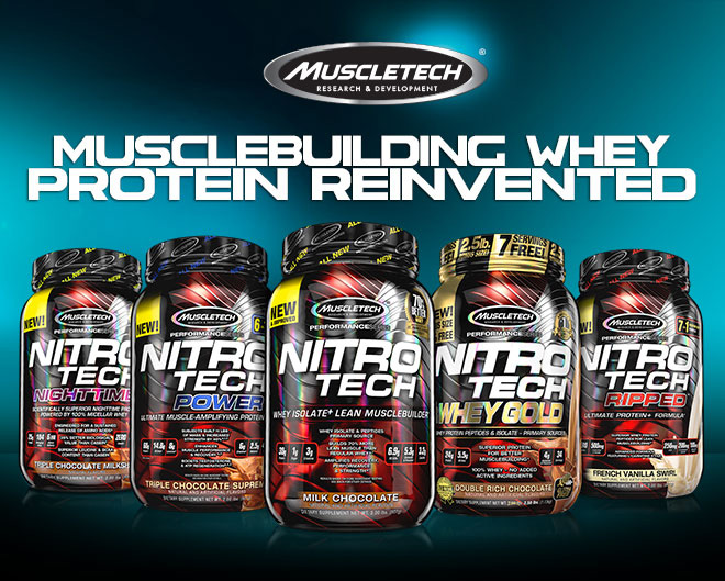 MuscleTech NitroTech 100% Whey Gold 