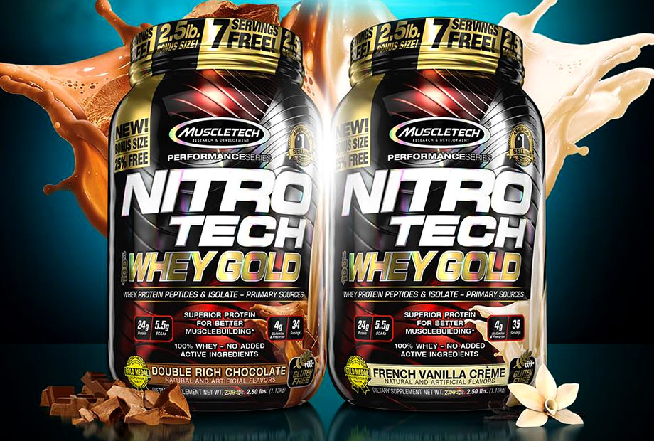 MuscleTech NitroTech 100% Whey Gold 