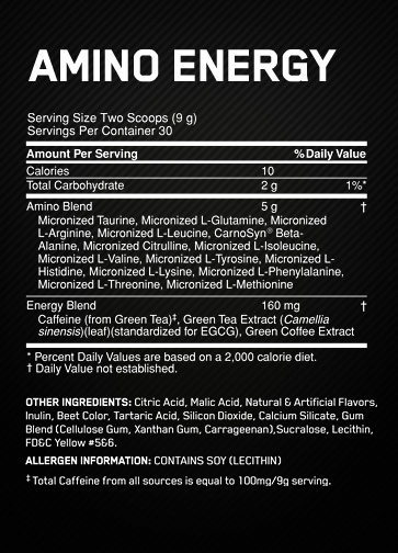 Optimum Nutrition Amino Energy 